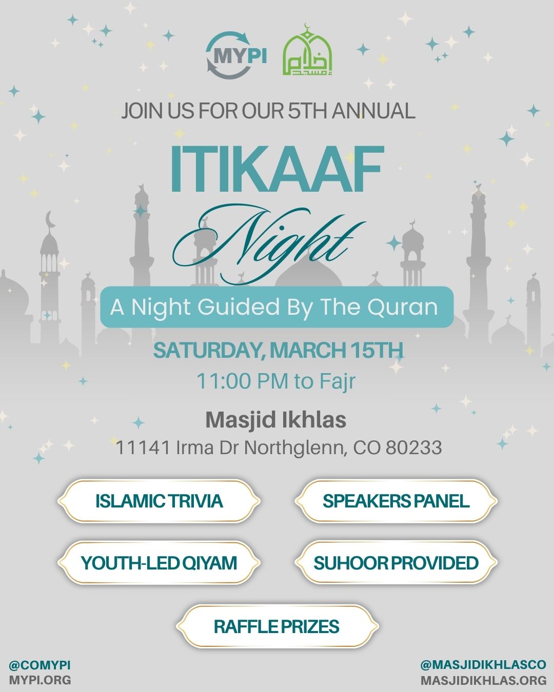 Youth Impact Leaders Itikaaf Night