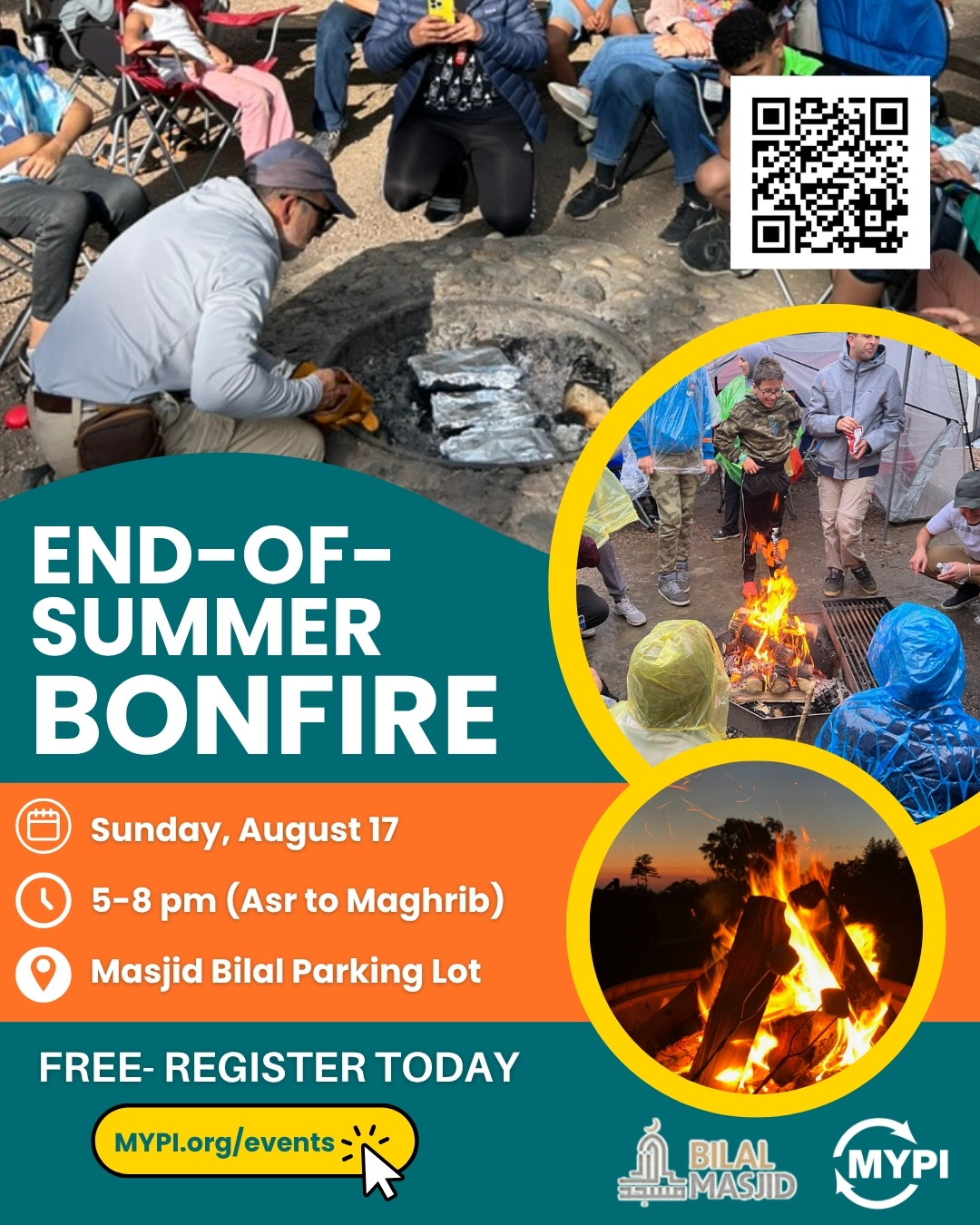 Masjid Bilal End of Summer Bonfire