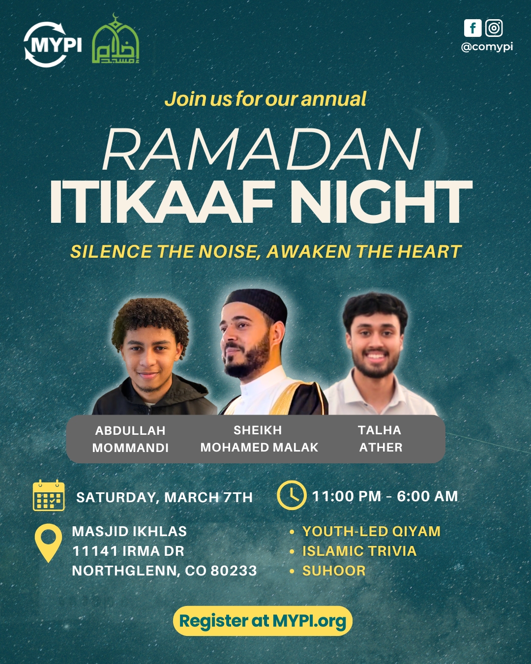 Youth Impact Leaders Itikaaf Night